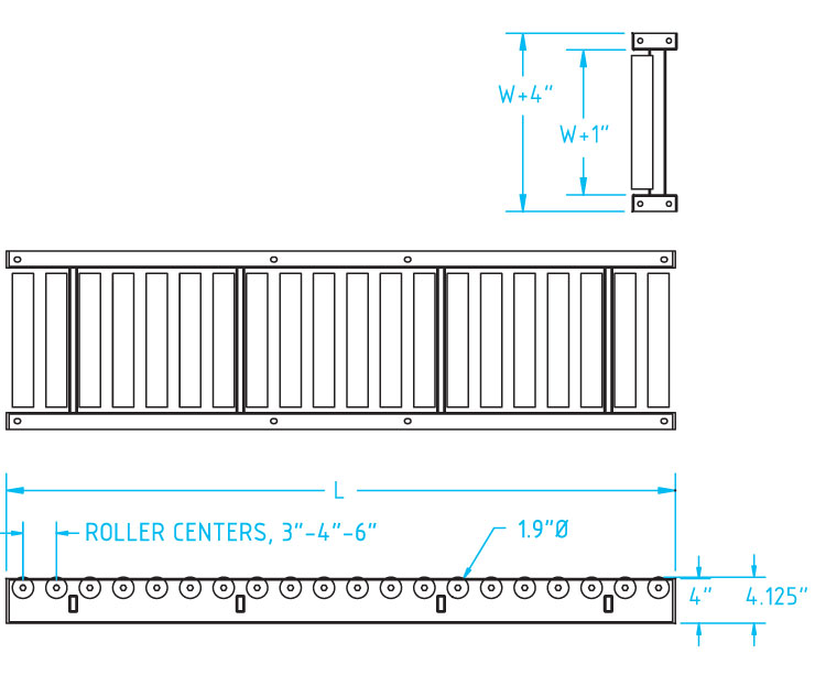 gravity roller conveyor