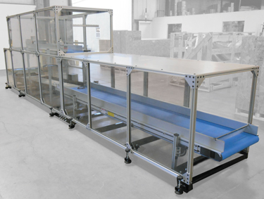 Conveyor Systems with Enclosure Cages